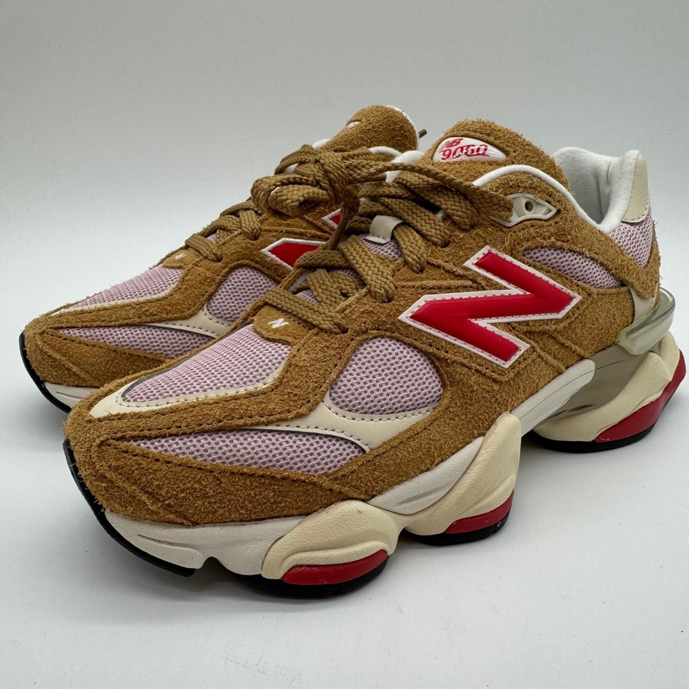 New Balance 9060 Men 6 Women 7.5 Great Plains True Red Suede Sneakers